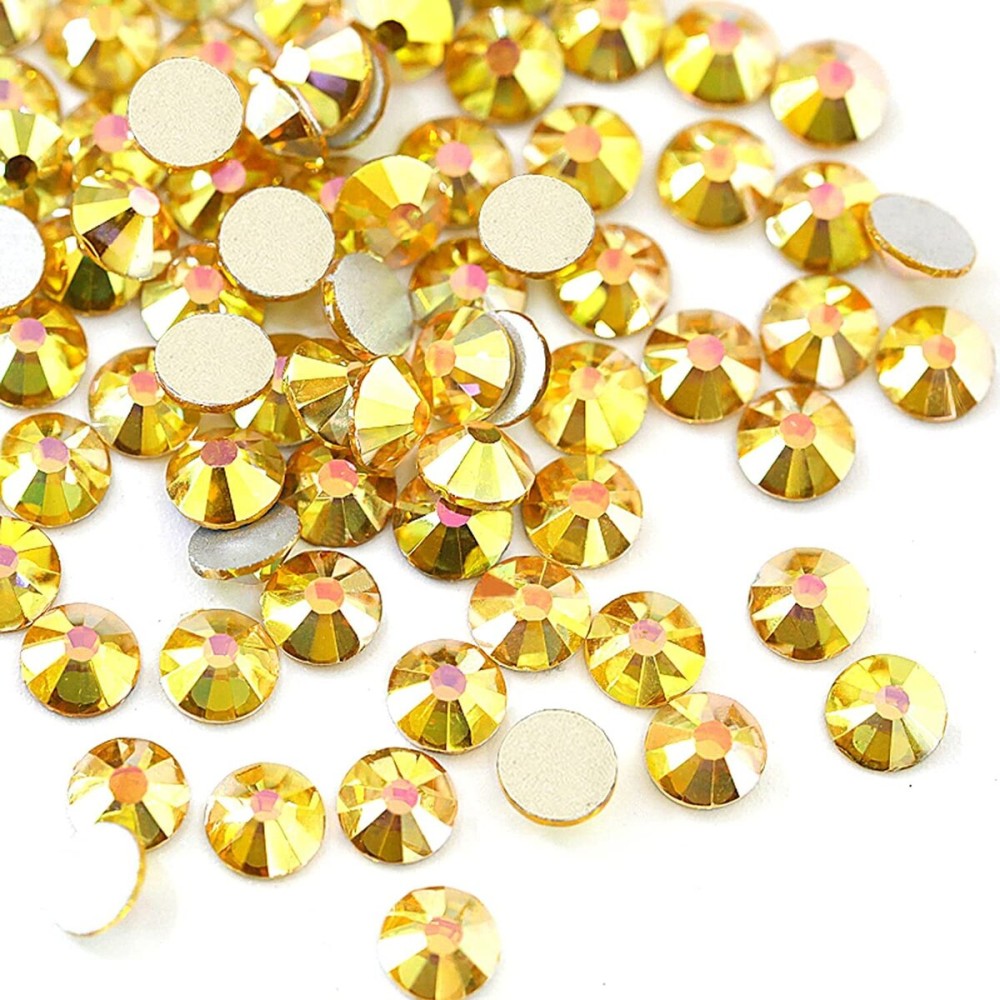 Dowarm 1440 Pieces SS16 Flatback Rhinestones, 4MM Flatback Crystal Rhinestones for Craft Nails Dance Costumes, Non Hotfix Rhinestones, Metal Sunlight (SS16 / 4MM, Metal Sunlight/Gold) Dowarm 1440 Pieces SS16 Flatback Rhinestones, 4MM Flatback Crystal Rhinestones for Craft Nails Dance Costumes, Non Hotfix Rhinestones, Metal Sunlight (SS16 / 4MM, Metal Sunlight/Gold)