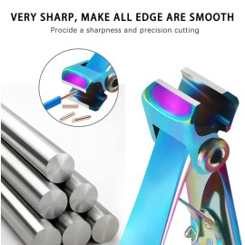 Werlla Toenail Clippers for Thick Nails, Toe Nail Clippers for Women, Long Handle Effortless 17mm Wide Jaw Opening for Men & Seniors, Extra Large Stainless Steel Nail Clippers(Multi-Colored)