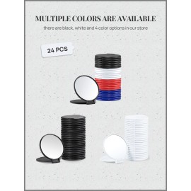 Getinbulk Compact Mirror Bulk, Round Makeup Mirror for Purse, Set of 24 (Black) Getinbulk Compact Mirror Bulk, Round Makeup Mirror for Purse, Set of 24 (Black)