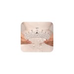 JWICOS Silver Tiara Crown with Comb for Women Elegant Crystal Tiara for Brides Wedding Crown Headband for Pageant Prom Birthday Party