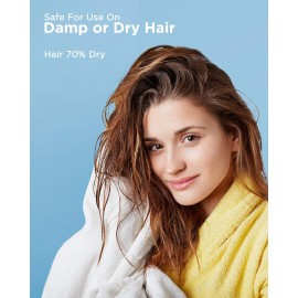 Wavytalk Hair Straightener, 1.7 Inch Wide Vent Sesh Titanium Wet to Dry Flat Iron, Straightener for Damp or Dry Hair (Blue)