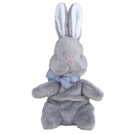 Stephan Baby Face to Face Designs Sweet Plush Bunny in a Keepsake Gift Box, Small, Hunny Bunny Blue