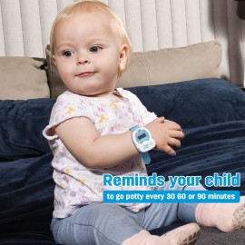 SKYROKU Potty Training Watch for Toddlers - Cute Toilet Shape, Music & Light Reminders, Countdown Timer, Rechargeable, Silicone Adjustable Strap - Easy Setup & Safe for Kids