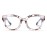 VISOONE Spring Hinge Medium Round TR90 Blue Light Blocking Glasses with Anti Eye Strain and Computer Glare for Women Man BELLAMY