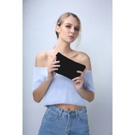 Deanfun Makeup Case Small, Cosmetic Zipper Bag Waterproof for Purse Mini, Women Cute Traveling Accessories Pouch for Ladies Thanksgiving Christmas Gifts(Solid Black D2-51705) Deanfun Makeup Case Small, Cosmetic Zipper Bag Waterproof for Purse Mini, Women Cute Traveling Accessories Pouch for Ladies Thanksgiving Christmas Gifts(Solid Black D2-51705)