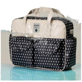 Alipher Diaper Tote Bag Waterproof Diaper Bag Fashion Nappy Bag Portable Diaper Handbag Large Travel Baby Bag For Mom And Dad (G)