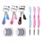14 Pc Eyelash Set, 3 in 1 Eyelash Curler with Comb & Brush, Refill Pads & Applicator Tool