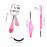 14 Pc Eyelash Set, 3 in 1 Eyelash Curler with Comb & Brush, Refill Pads & Applicator Tool