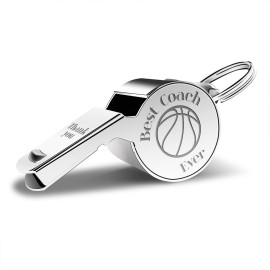 QIBAJIU Whistles with Lanyard, Coach Whistle, Basketball Gifts, Coach Gifts for Men Women, Thank You Cheer Coach Gift Best Coach Ever - Teacher Whistle Coach Gifts