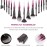 DUAIU Makeup Brushes 15pcs Premium Synthetic Bristles Crystal Handle Set Kabuki Foundation Brush Face Lip Eye Makeup Brush Sets Professional with Starry Gift Box (Purple)