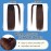 Hairro Pony Tail Hair Extainson For Women Wrap Around Pony Tail Hairpieces 100% Human Hair Remy Long Straight Ponytails Clip On Ponytail Hairpieces Accessory 16inch 80g 02 Dark Brown