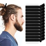 SYGY 12PCS Hair Ties for Men , Black Knotted Hair Bands, Mens Hair Ties for Long Curly Thick Hair, Ponytail Holders Strong Holder Hair Ties for Guys