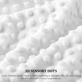 DILIMI Baby Blanket, Soft Warm Baby Blanket for Girl and Boy, Toddler Baby Newborn Plush Dot Security Blanket for Nursery Stroller Infant Crib Blanket Unisex (4030 in), Pink Flower