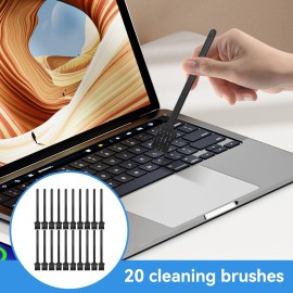 20 Pcs Electric Shaver Cleaning Brushes, Razors Brush Set, Trimmer Cleaner Brush with Long Handle for Computer Keyboard Shaver Appliance and More