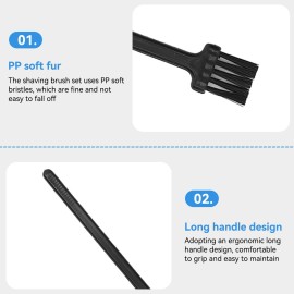20 Pcs Electric Shaver Cleaning Brushes, Razors Brush Set, Trimmer Cleaner Brush with Long Handle for Computer Keyboard Shaver Appliance and More