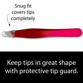 Zizzili Basics Tweezers - Limited Edition Red Delight Slant Tip - Best Tweezer for Eyebrow, Facial Hair Removal and your Precision Needs Zizzili Basics Tweezers - Limited Edition Red Delight Slant Tip - Best Tweezer for Eyebrow, Facial Hair Removal and your Precision Needs