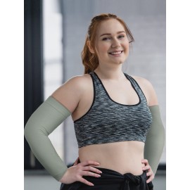 Foaincore 4 Pairs Plus Size Cooling Arm Sun Sleeves for Men Women UV Sun Protection Oversized Compression Sleeves(Multiple)