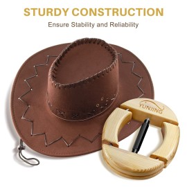 YUNJING Hat Stretcher for Fitted Hats Upgraded 4 Way Stretchers Heavy Duty Cap Shaper for Men Cowboy Hats Baseball Caps