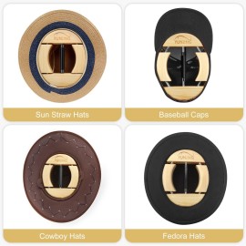 YUNJING Hat Stretcher for Fitted Hats Upgraded 4 Way Stretchers Heavy Duty Cap Shaper for Men Cowboy Hats Baseball Caps