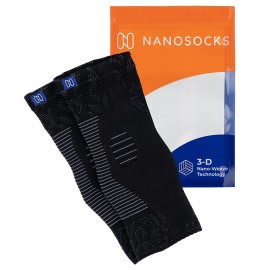 NanoSocks Compression Socks for Women & Men (1 Pair) - BEST Ankle Brace Support Sleeve for Neuropathy, Plantar Fasciitis, Diabetic Foot Nerve Pain Relief - Toeless (Small, Black) NanoSocks Compression Socks for Women & Men (1 Pair) - BEST Ankle Brace Support Sleeve for Neuropathy, Plantar Fasciitis, Diabetic Foot Nerve Pain Relief - Toeless (Small, Black)
