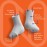 NanoSocks Compression Socks for Women & Men (1 Pair) - BEST Ankle Brace Support Sleeve for Neuropathy, Plantar Fasciitis, Diabetic Foot Nerve Pain Relief - Toeless (Small, Black)