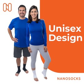 NanoSocks Compression Socks for Women & Men (1 Pair) - BEST Ankle Brace Support Sleeve for Neuropathy, Plantar Fasciitis, Diabetic Foot Nerve Pain Relief - Toeless (Small, Black) NanoSocks Compression Socks for Women & Men (1 Pair) - BEST Ankle Brace Support Sleeve for Neuropathy, Plantar Fasciitis, Diabetic Foot Nerve Pain Relief - Toeless (Small, Black)