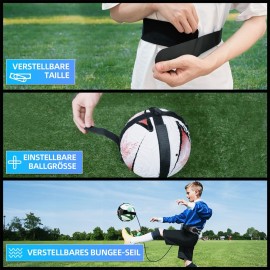 Sportout Volleyball/Soccer Training Equipment, Solo Trainer, Adjustable Waist Belt for Kids & Adults
