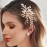 Easedaily Bride Wedding Hair Comb Silver Crystal Hair Pieces Rhinestone Headpieces Bridal Hair Side Combs Hair Accessories for Women and Girls (C-Rose gold)