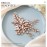 Easedaily Bride Wedding Hair Comb Silver Crystal Hair Pieces Rhinestone Headpieces Bridal Hair Side Combs Hair Accessories for Women and Girls (C-Rose gold)