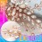 Easedaily Bride Wedding Hair Comb Silver Crystal Hair Pieces Rhinestone Headpieces Bridal Hair Side Combs Hair Accessories for Women and Girls (C-Rose gold)