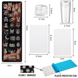 10Pcs Nail Stamp Plate Kit 6Pcs Nail Art Templates 2 Stamper 2 Scraper Animal Flower Leaf Stamper Nail Art Plates for Women Kid Art Decoration (Animal Flowers) 10Pcs Nail Stamp Plate Kit 6Pcs Nail Art Templates 2 Stamper 2 Scraper Animal Flower Leaf Stamper Nail Art Plates for Women Kid Art Decoration (Animal Flowers)