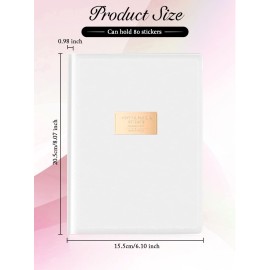 Kalolary 160 Slots Nail Art Sticker Storage and Organizer Book - Empty Display Album for Women Girls (2 Books)