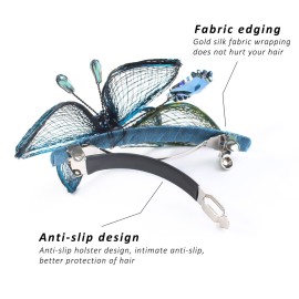 Mistofu Hair Barrettes Clips For Women - 2Pcs Copper Wire Hand-woven High-level design Barrettes Elegant Hair Accessories, Barrettes for Women Thick Hair - Gifts for Women Girls