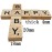 MYYZMY 300 Pcs Scrabble Letters, Wood Scrabble Tiles for Crafts Making Crossword Game