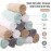 Cute Castle Ultra-Soft Baby Washcloths, 16 Pack - 9 by 9, Gentle on Sensitive Skin for Face and Body, Plush, Super Absorbent Wash Clothes for Girls and Boys,White+Brown+Grey+Sage Green