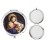 Blessed Mother Compact Travel Mirror and Pill Box Matching Gift Set with Beautiful Matching Image of Virgin Mary and Baby Jesus Christ