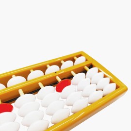 DMHMXZ AbacusSoroban, Abacus for Adults, Professional 13 Column Abacus for Math with Reset ButtonDigits and Educational Learning Tool 9.8 inch