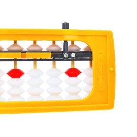 DMHMXZ AbacusSoroban, Abacus for Adults, Professional 13 Column Abacus for Math with Reset ButtonDigits and Educational Learning Tool 9.8 inch