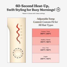 VODANA Professional Triple Flow Ceramic Hair Waver - Easy Beach Waves with Embedded Double Barrel Wave Iron. Experience Instant Heat, Long-Lasting Performance, and Quick Heat Up. (1.25 inch, Brown)