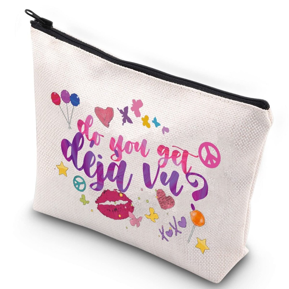 WZMPA Music Fans Cosmetic Bag Musical Inspired Fans Gifts Do You Get Deja Vu Makeup Zipper Pouch Bag For Women Girls(Do You Get Deja)