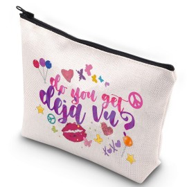 WZMPA Music Fans Cosmetic Bag Musical Inspired Fans Gifts Do You Get Deja Vu Makeup Zipper Pouch Bag For Women Girls(Do You Get Deja)