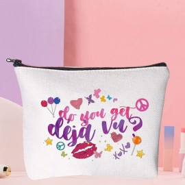 WZMPA Music Fans Cosmetic Bag Musical Inspired Fans Gifts Do You Get Deja Vu Makeup Zipper Pouch Bag For Women Girls(Do You Get Deja)