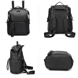 ARDIKAMA Diaper Bag Backpack Leather Backpack for Women Travel Dad Mother Outdoor Backpack with Changing Pad Stroller Straps(2 pieces) Khaki