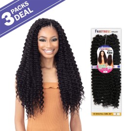 FREETRESS BRAIDS FreeTress Crochet Braids Natural Volume 3X Soulfull Curl 20\'\' (3-pack, 2)