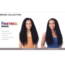 FREETRESS BRAIDS FreeTress Crochet Braids Natural Volume 3X Soulfull Curl 20\'\' (3-pack, 2)