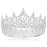 COCIDE Queen Crown for Women Crystal Tiara and Crown for Girl Rhinestones Hair Accessories for Wedding Bride Birthday Party Prom Bridal Bridesmaid (Silver)