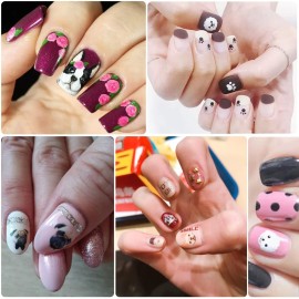 Cute Dog Nail Art Stickers, Cartoon Dog Nail Decals, 3D Puppy Self-Adhesive Sticker Design Holographic Animal Nail Art Decal Supplies for Women Girls Manicure Charms Decoration DIY Nail Sticker Cute Dog Nail Art Stickers, Cartoon Dog Nail Decals, 3D Puppy Self-Adhesive Sticker Design Holographic Animal Nail Art Decal Supplies for Women Girls Manicure Charms Decoration DIY Nail Sticker