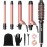 Wavytalk 5 in 1 Curling Iron,Curling Iron Set with Heated Round Brush and 4 Interchangeable Ceramic Curling Wand(0.5-1.25), Instant Heat Up,Dual Voltage Hair Curler