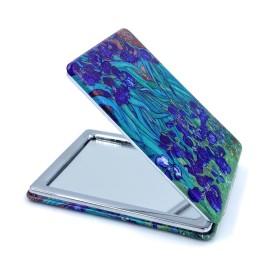 Aeisage Art Decor Rectangular Mirror, Foldable, Portable, Magnifying, 3.46 x 2.46 x 0.4 Inches, Van Gogh
