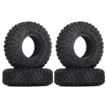 WONFAST 4Pcs 85mm RC Tires 1.55 Soft Rubber Terrain Wheel Tires Set Compatible with 1/10 RC Crawler Car Axial AX90069 D90 TF2 Tamiya CC01 LC70 MST JIMNY